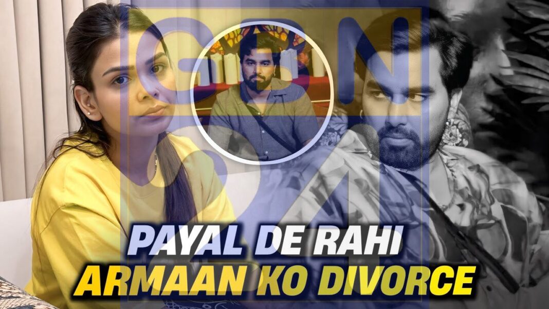 Payal Malik announces divorce from Armaan Malik via video