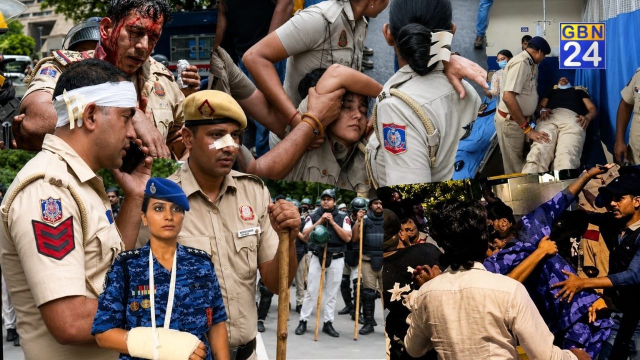 जंतर-मंतर हिंसा: घायल पुलिसकर्मियों के परिवारों का छलका दर्द, बोले- 'पिता की वर्दी खून से सनी थी, हमें न्याय चाहिए'